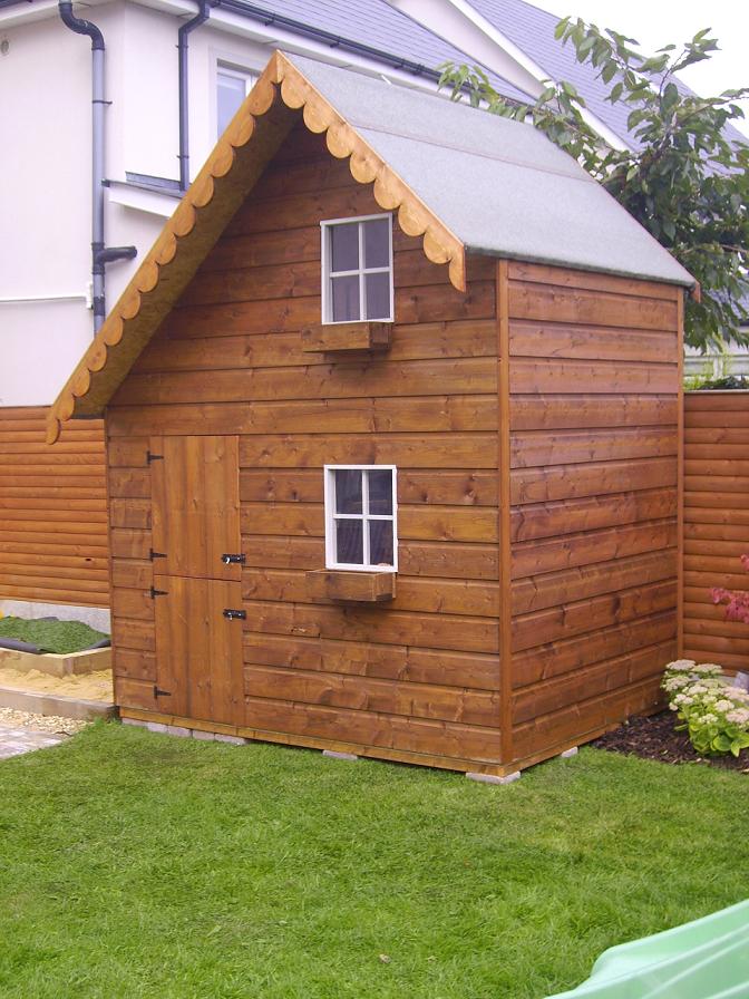 Deluxe 2 story playhouse internal loft