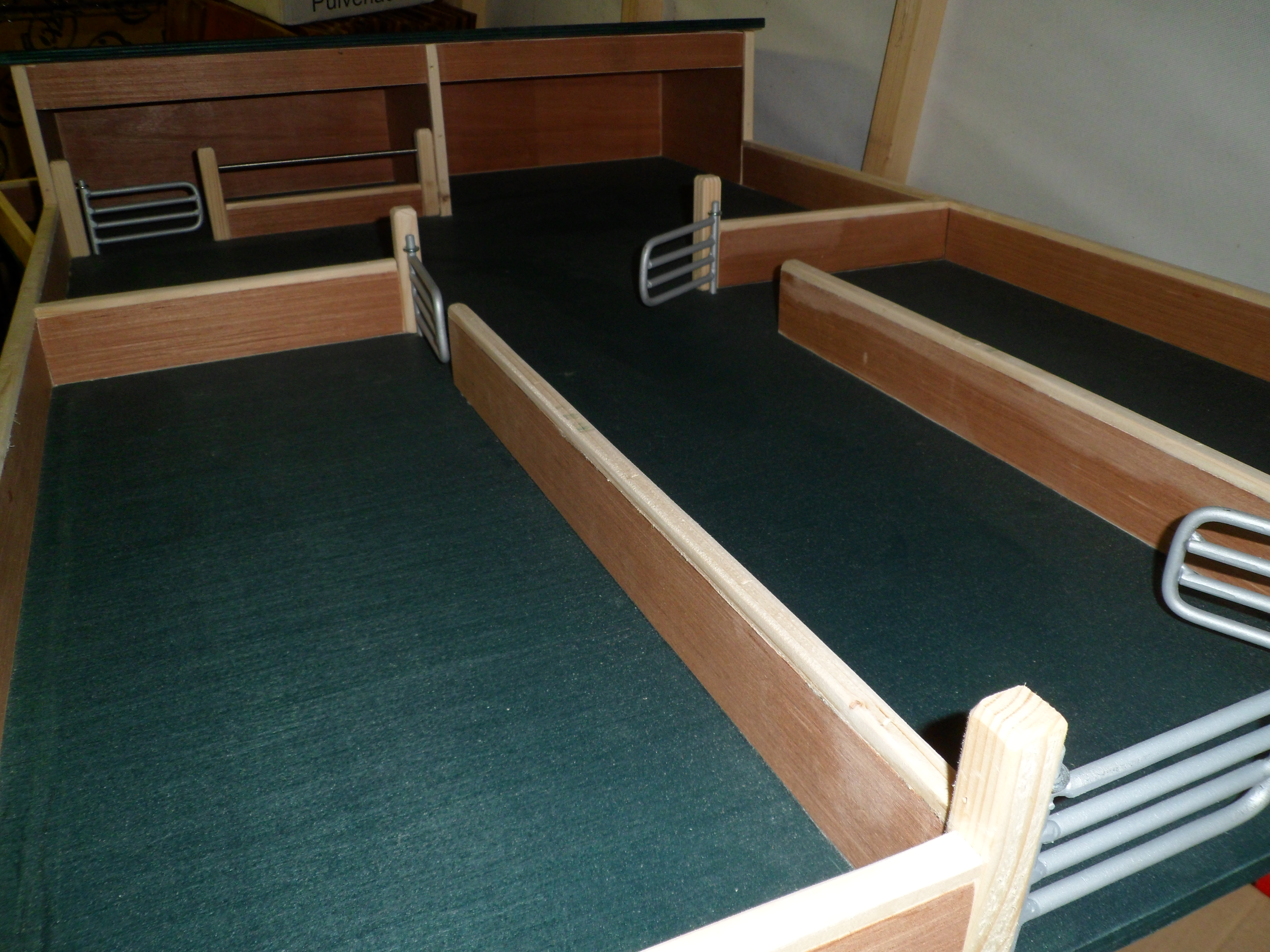 Cattle shed ,yard paddocks ,wooden toy farm sttswings