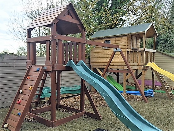 Ex Display Lydon swing and slide climbing frame stt swings